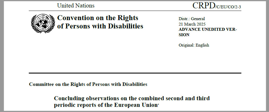 Bild der stark verkleinerten Kopfzeilen der Abschließenden Bemerkungen an die EU aus 2025 Bild der stark verkleinerten Kopfzeilen der Abschließenden Bemerkungen an die EU aus 2025