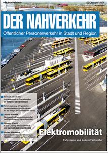 Stark verkleinertes Deckblatt von DER NAHVERKEHR Ausgabe 10/2026