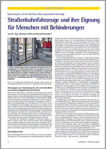 Bild einer stark verkleinerten Seite eines Artikels im Stadtverkehr 1-2/2023 Bild einer stark verkleinerten Seite eines Artikels im Stadtverkehr 1-2/2023