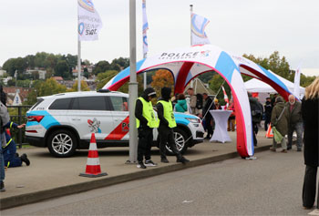 Stand der Polizei aus Luxemburg, Foto: Bernd Kittendorf, 2025 Stand der Polizei aus Luxemburg, Foto: Bernd Kittendorf, 2025